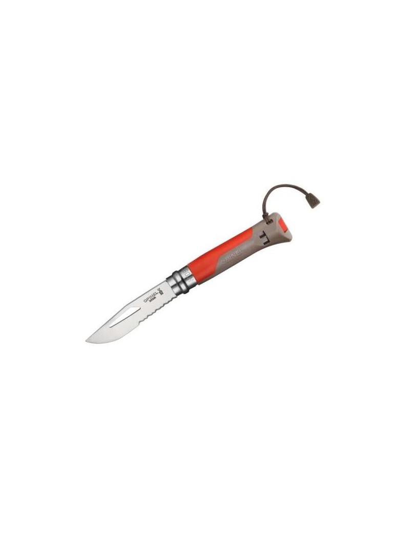 Opinel-Messer Nr. 8 Outdoor braun/rot